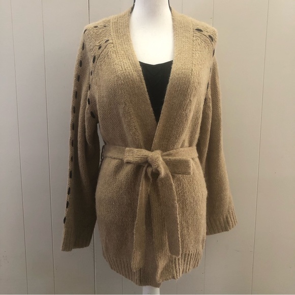 MOTH Anthropology l Sz M l Belted Cardigan Sweater - Picture 2 of 11